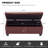Rectangle Upholstered Storage Bench Ottoman&Stool-1894803972