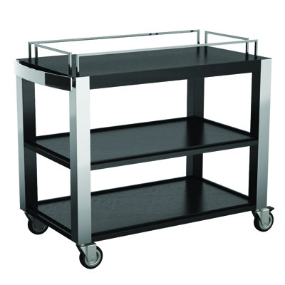 Dallas 41 " W Kitchen Cart with Solid Wood Top