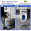 Combinaison de bidet de toilette intelligente avec capteur de pied, buse autonettoyante, affichage à DEL, siège chauffant et télécommande pour un confort et une hygiène ultimes