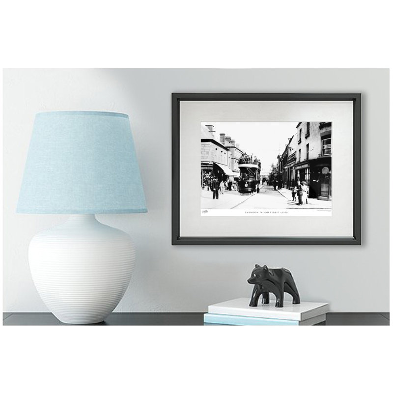 Swindon, Wood Street C1910 - Single Picture Frame Print, 60cm H x 80cm W x 2.3cm D