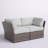 Elodie Fully Assembled 66'' Wide Outdoor Wicker Loveseat with Cushions-1810049249