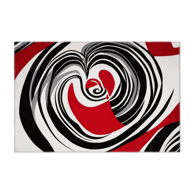 Fiery Whirl Indoor And Outdoor Area Rug