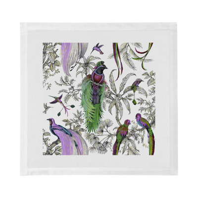 Audubon Exotica Cotton Sateen Dinner Napkins