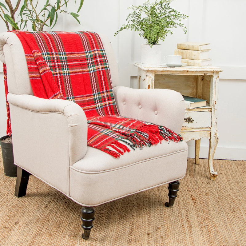 Arlington Plaid Woven Throw Blanket