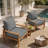 Braun Outdoor Cushions 24X24X5 Patio Chair Cushions Indoor/Outdoor Seat And Back Cushion, Cushions Only (Set Of 4)-1094484124-1094484123-1094484125