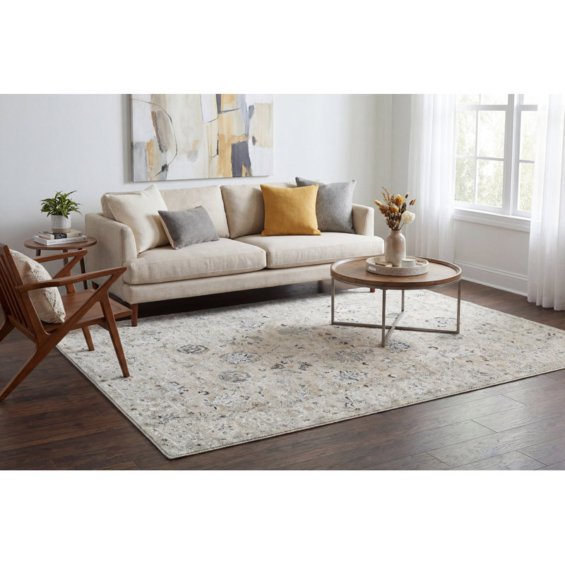 ANNALISE 7.10X10.6 7604-180 CREAM/BEIGE, Rectangle 7'10" x 10'6"