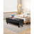 Button-Tufted Storage Ottoman Bench