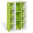 Luder 11-Cube Reversible Bookcase White and Green Cube Storage Kids Room Organizer Decor-1243835880