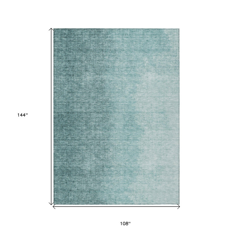 Tapis extérieur bleu sarcelle et turquoise 9 'X 12'