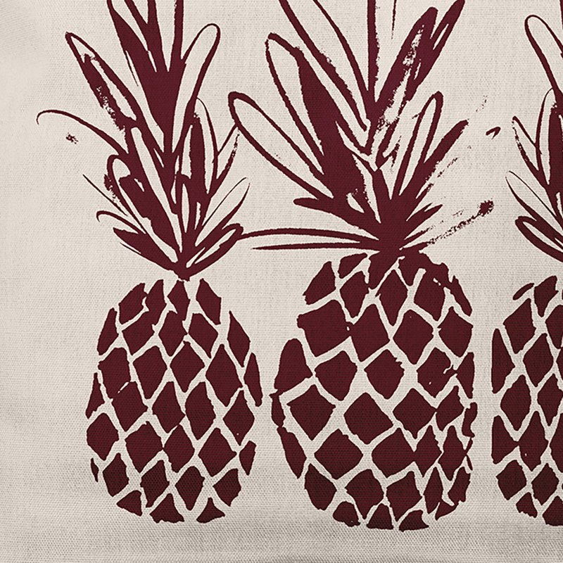 Reversible Throw Pillow, Pomegranate