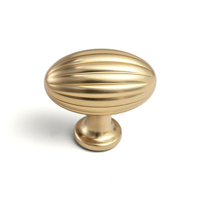 Oval-Shaped With Striped Knob