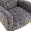 Fauteuil à oreilles en velours Citium-1807437126