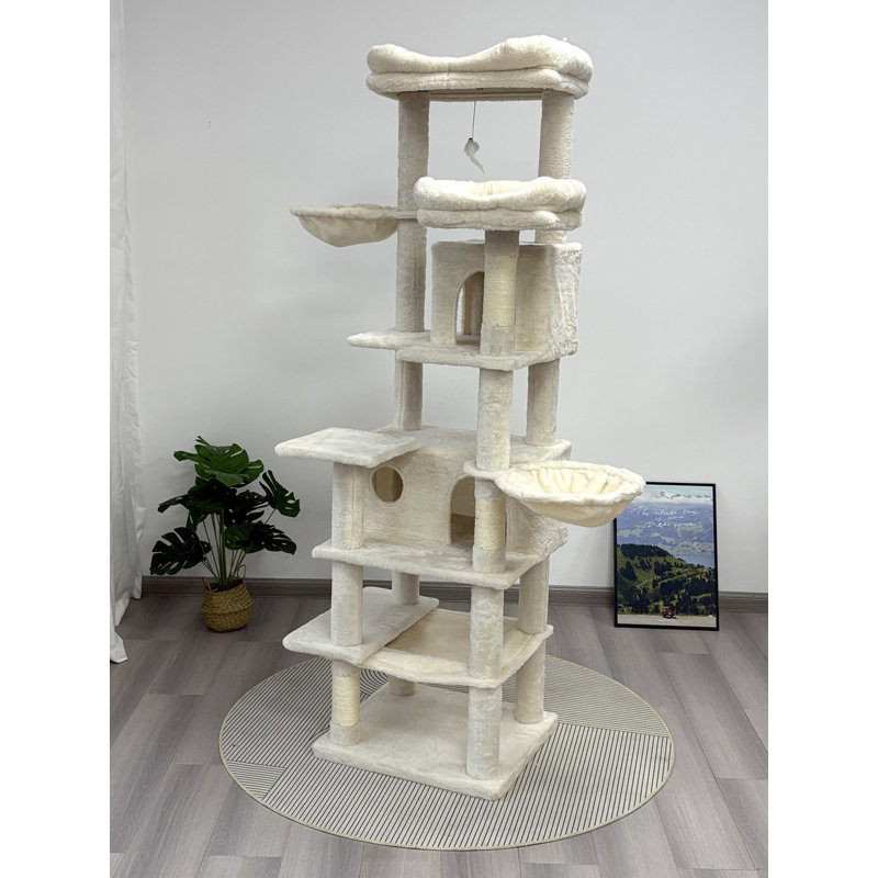 Arbre à chat 68 po, Beige