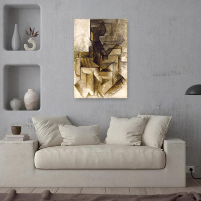 The Rower Abstract Classic Geometric Portrait Wall Art Print by Pablo Picasso - Wrapped Canvas Print