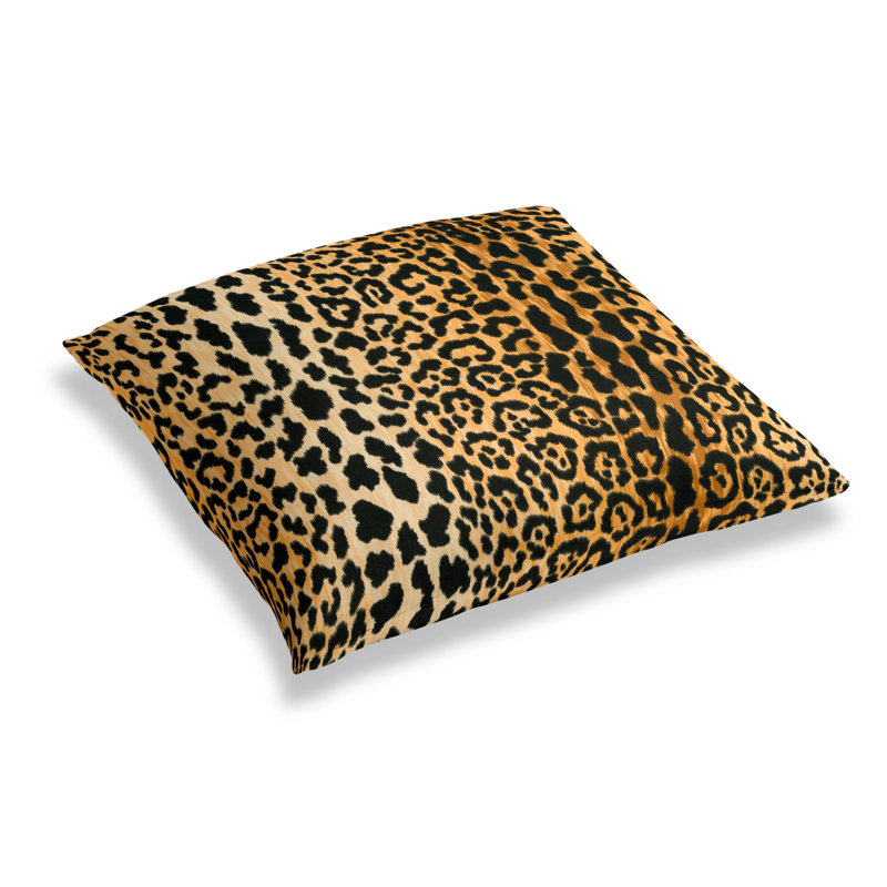 Animal Print Cotton Throw Pillow