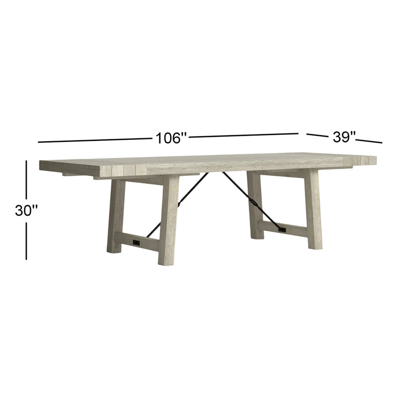 Table de salle à manger Edelen, Gris clair