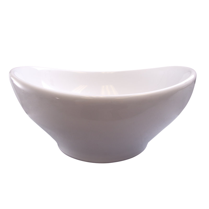 Lavabo de salle de bain vasque ovale en porcelaine vitreuse Fairfield