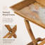 Table d'appoint pliante en acacia