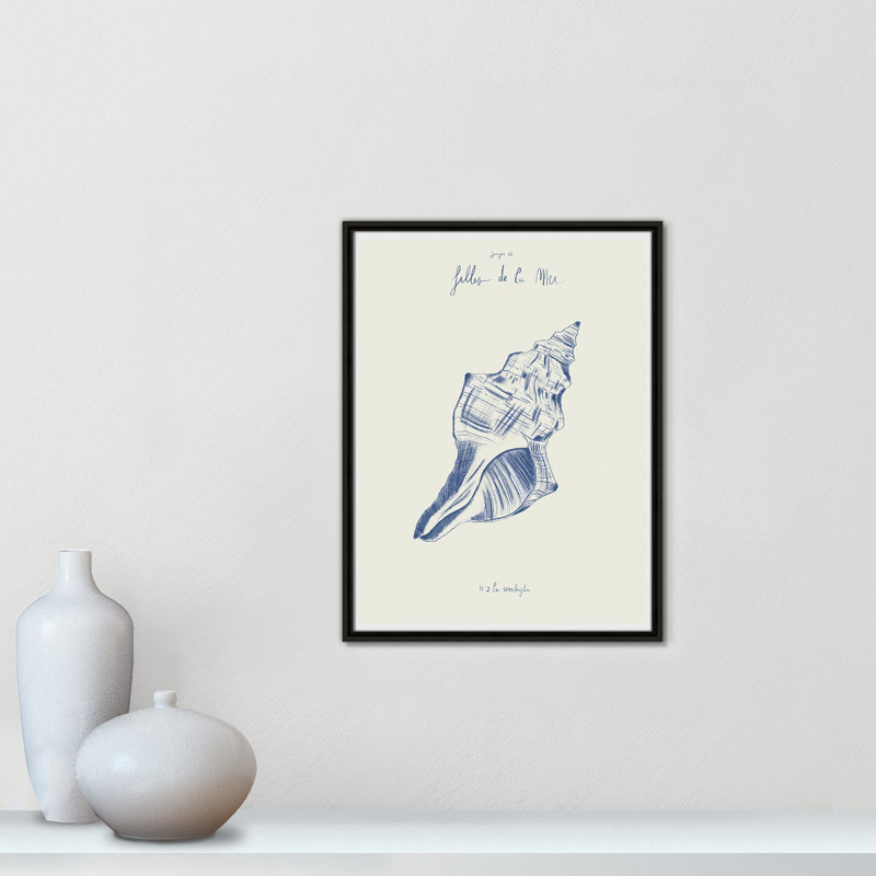 «Filles de la mer II» par Mora, Flottant espresso, H 25,5 po x l 19,5 po