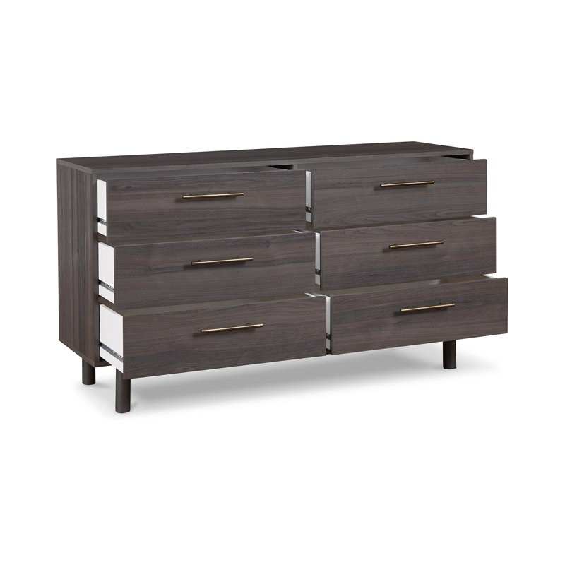 Commode double 6 tiroirs l 59 po
