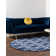 Glam Navy Blue Silver Area Rug