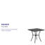 Table patio en acier de qualité commerciale de 28 po Chanea par Flash Furniture-421497935