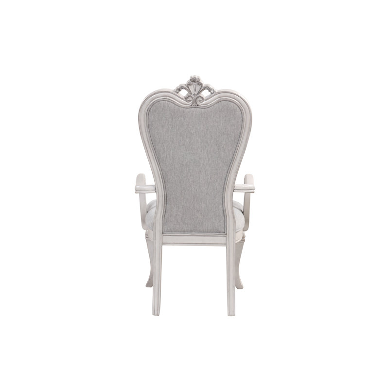 Cambria Hills 20'' H Tufted Upholstered Armchair, Mist Gray/Gray Frame