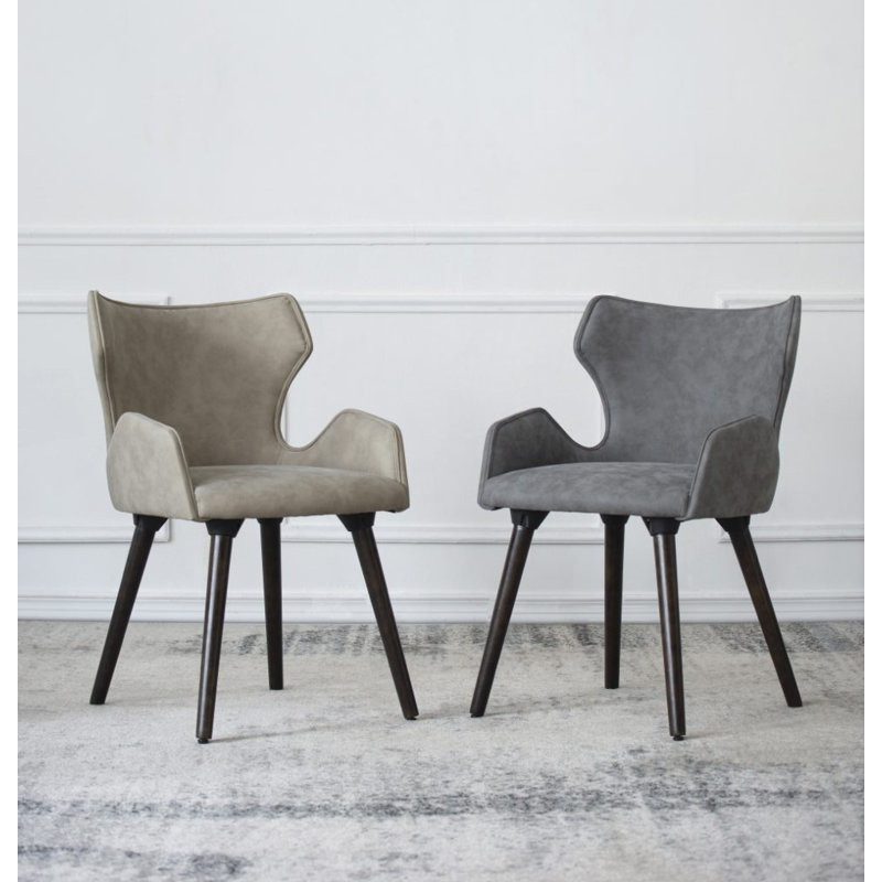 Avril 19'' H Fabric Upholstered Armchair, Beige