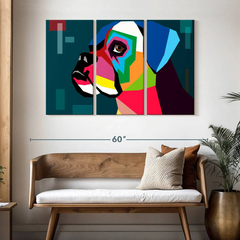 Brampt Boxer, 32" H x 50" W