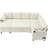 Upholstered Bed With Storage Compartment & Cup Holders, Beige Pull-Out Hidden-1186864544