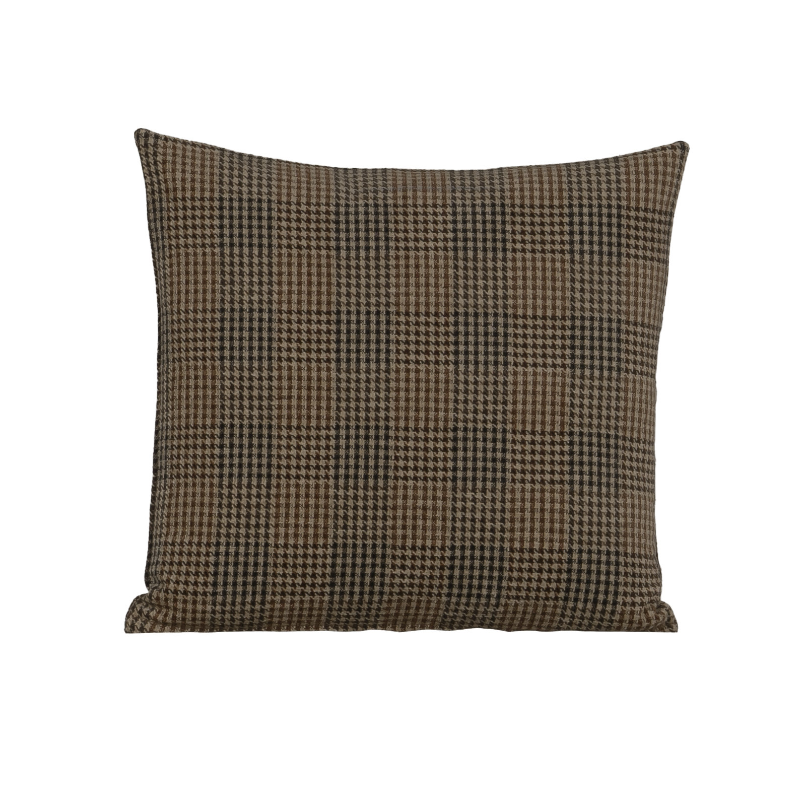 Eevi Hazelnut 20" x 20" Throw Pillow, Polyester, Brown/Black, Square 20"
