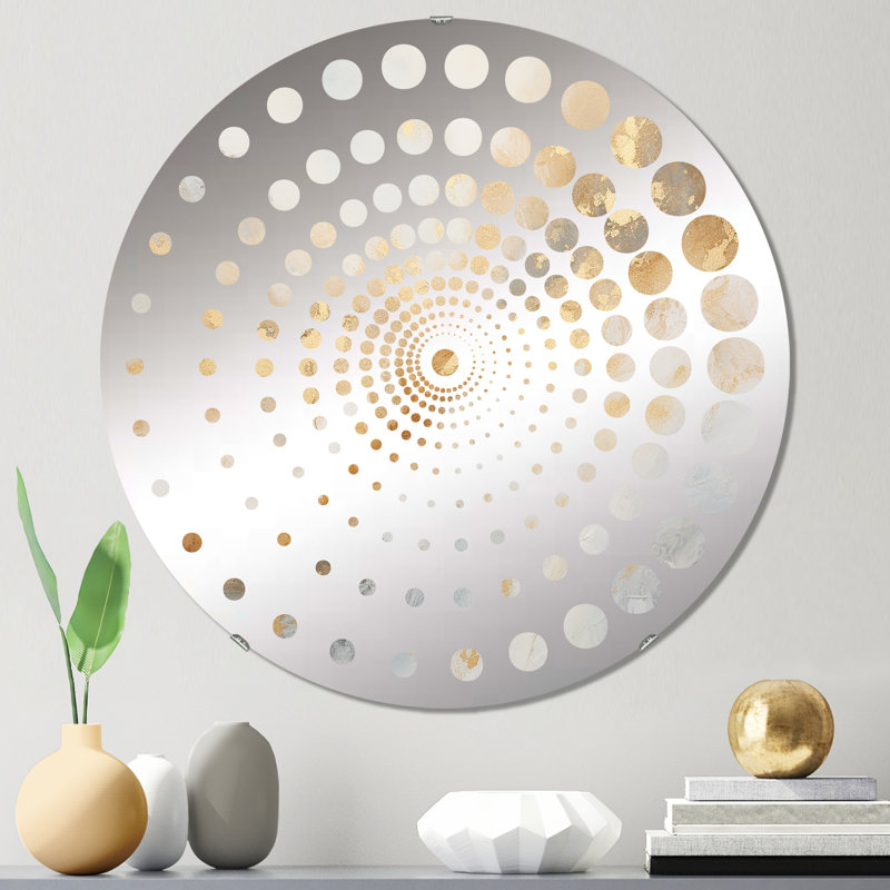 Garian - Miroir mural spiralé, 31,4 po x 31,4 po