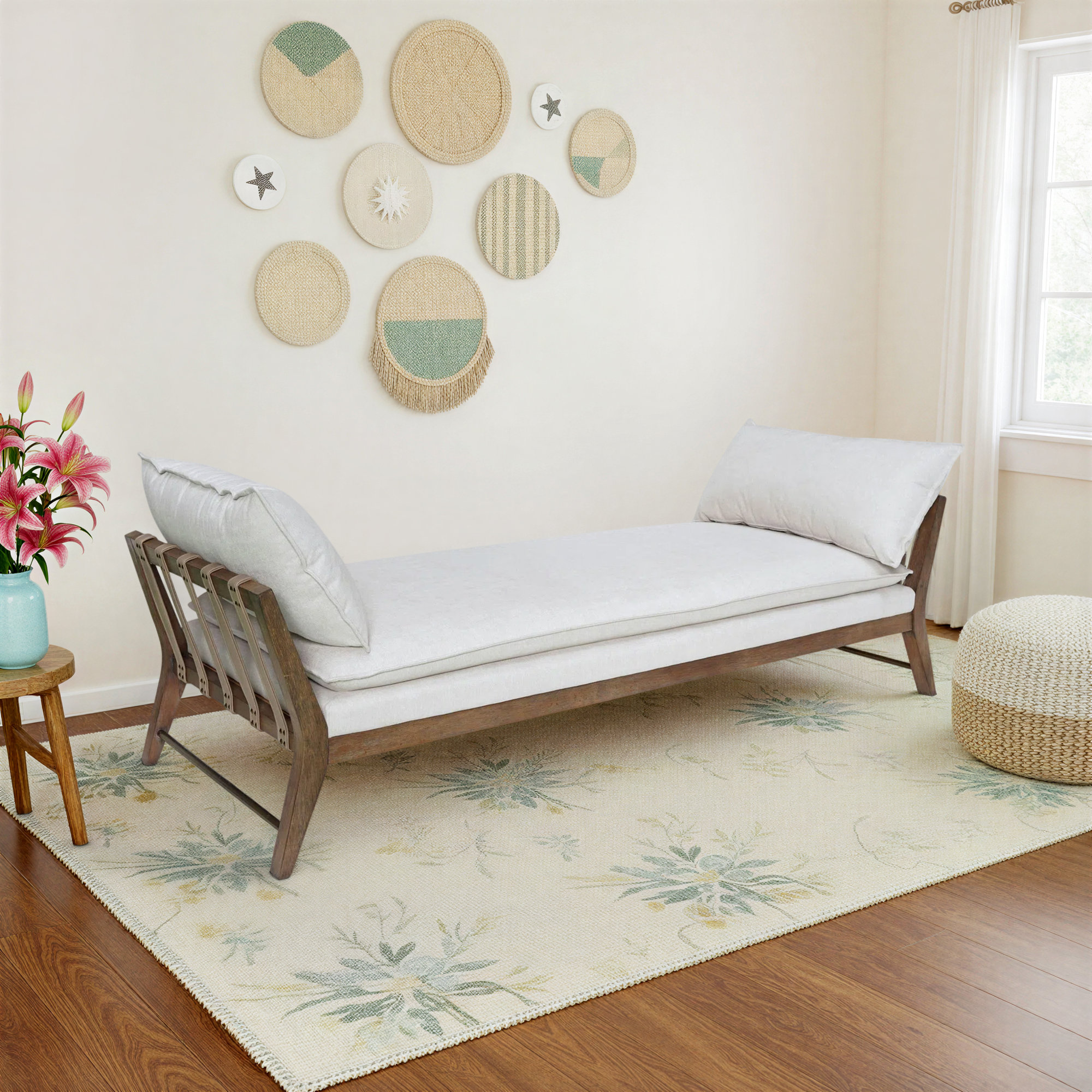 Macgregor Aurora Upholstered Daybed, White