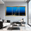 «Underwater Bubbles», ensemble de 3 reproductions d'art sur toile bleu pâle-1890941517