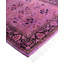 Overdyed Hand-Knotted Wool Modern-Contemporary Purple Runner 2' 6" x 12' 5"