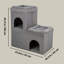 Crazy Cube Stackable Cat Condo, Double