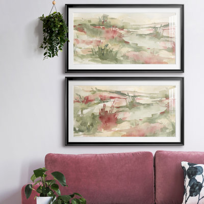 " Rust Grasslands I " 2 - Pieces Painting Print