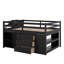 Lit mezzanine double avec bureau d'écriture rétractable et 3 tiroirs-1891810751