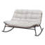 Double chaise berçante Papasan
