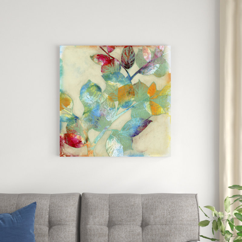 " Merging Leaves II " by Jennifer Goldberger, 30" H x 30" W x 1.25" D
