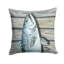  Coussin décoratif poisson truite mouchetée 14 po