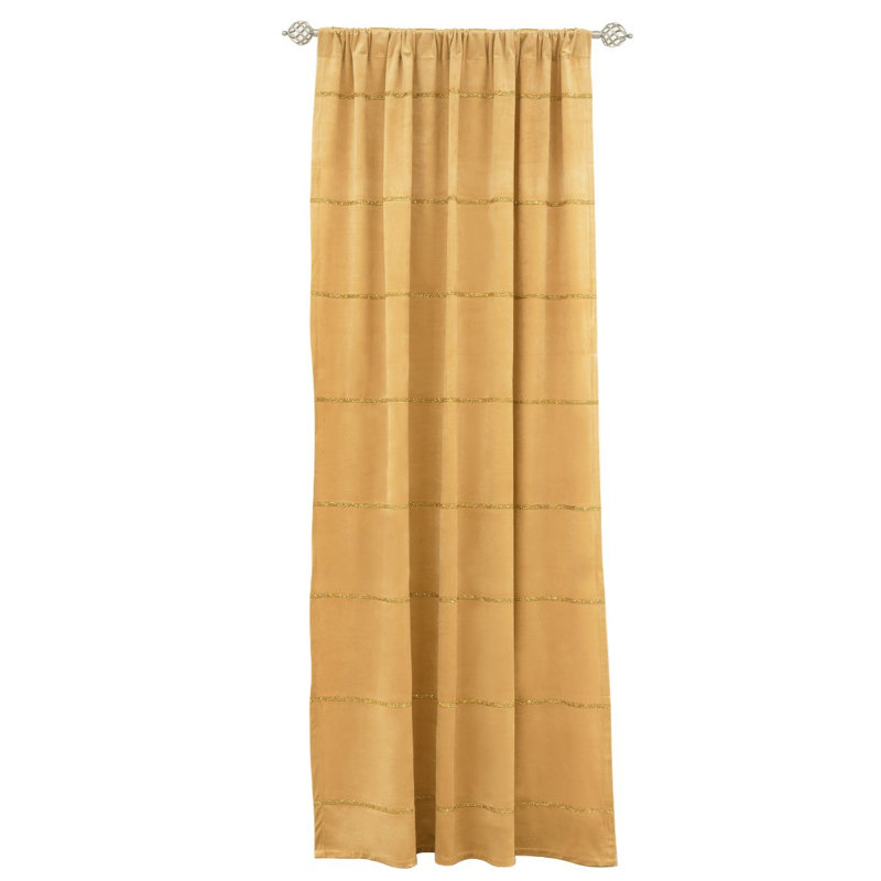 Panneau de rideau lumineux, Jaune, L 38 po x L 96 po