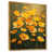 Toile avec cadre flottant or