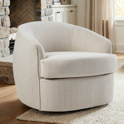 Fauteuil demi-tonneau pivotant à 32 ° de largeur 32,3 po, aucun assemblage requis