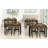 Ohmer 4 - Person Four Leg Dining Set, Dining Table Set for 4, Wood Kitchen Table with Upholstered Chairs for Kitchen Room and Small Spaces-1743142158-1743142159