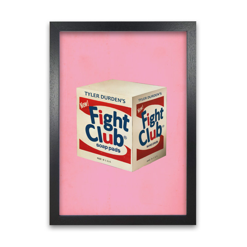 Fight Club by David Redon - Print, Black Grain, 42 cm H x 29.7 cm W x 5 cm D