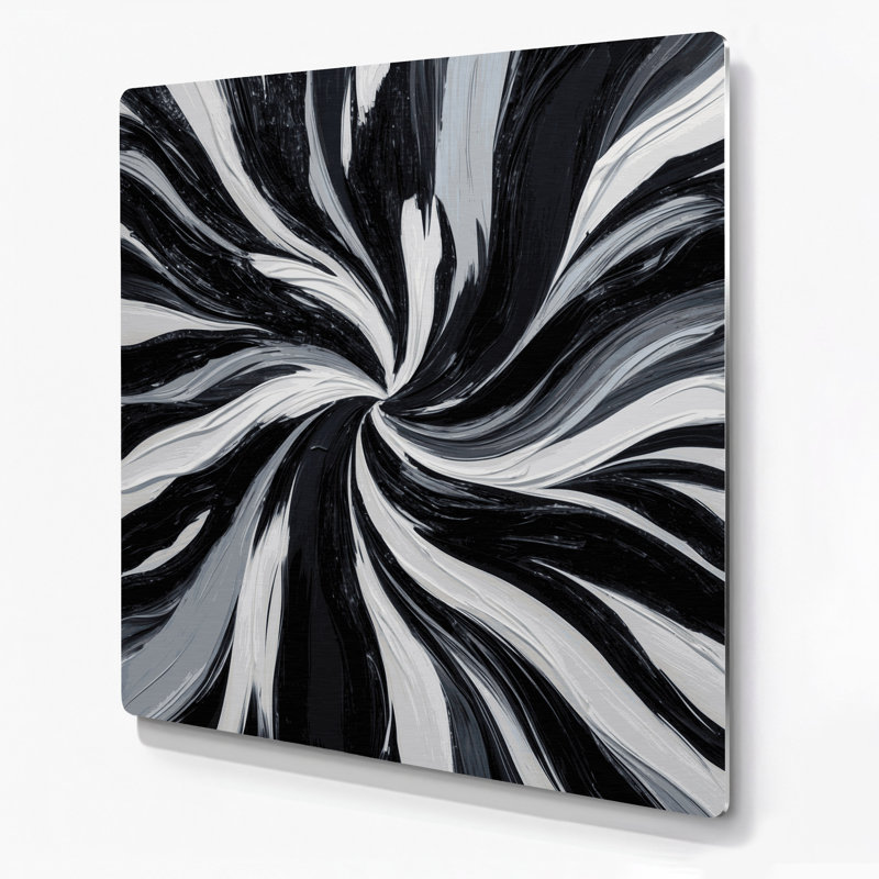 Abstrait art figuratif noir en métal 56, H 32 po x l 32 po