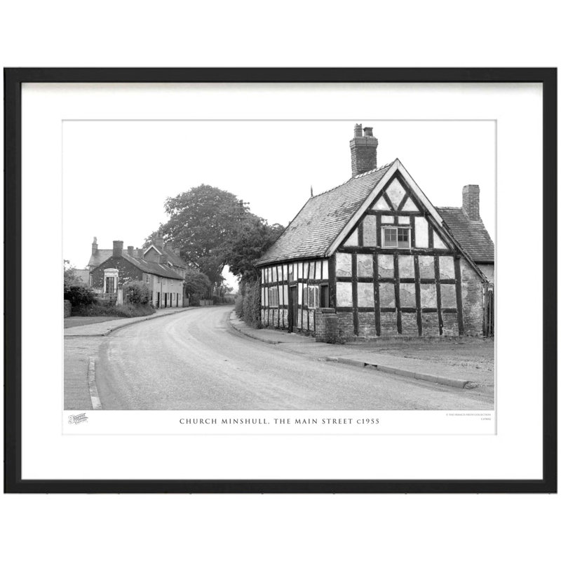 Church Minshull, The Main Street C1955 by Francis Frith - Single Picture Frame Print, 28cm H x 36cm W x 2.3cm D