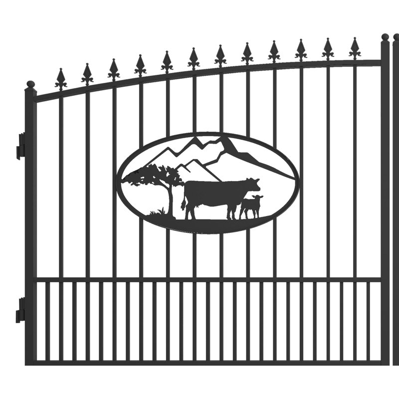  Barrière d'entrée en fer 14 pi
