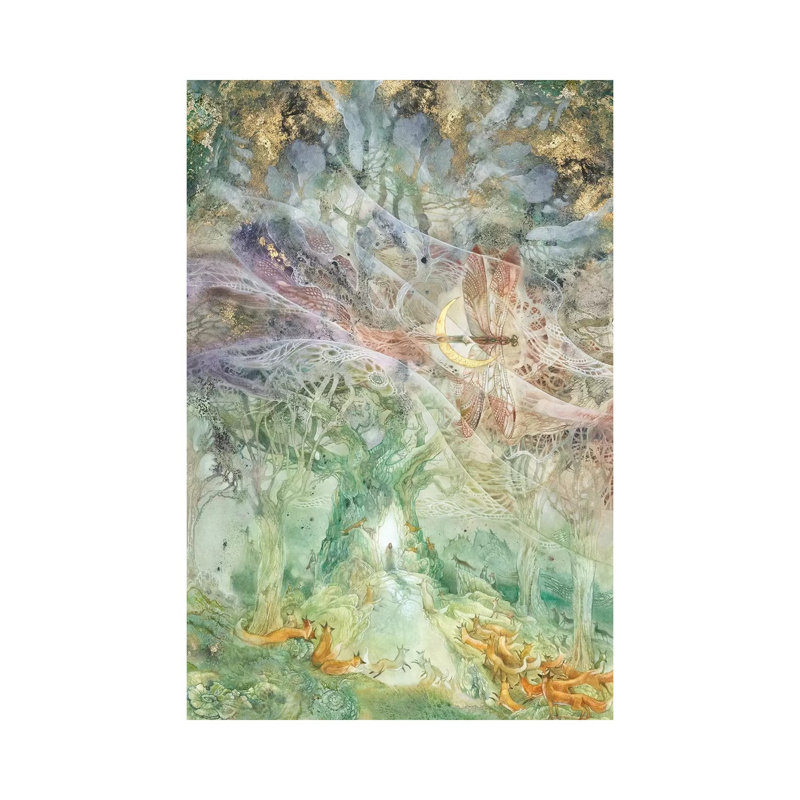 Convergence I, reproduction sur toile tendue, H 26 po x l 18 po x 1,5 po